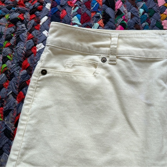 Coldwater Creek Cream Embroidered Straight Leg Corduroy Pants Women’s Size 12 - Picture 3 of 13